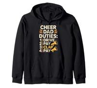 Cheer Dad Duties Drive Pay Clap Pay Padre Deportista - Sudadera con Capucha