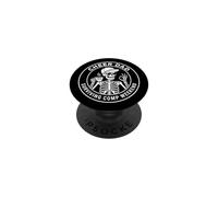 Cheer Dad Surviving Comp Weekend Skeleton Coffee Fathers Day PopSockets PopGrip Adhesivo