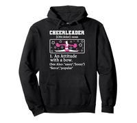 Cheer Definition Cheer Flyer Girls Animadoras Divertidas Sudadera con Capucha