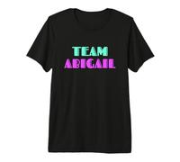 Cheer for Abigail Show Support Be On Team Abigail 90s Style Camiseta Premium
