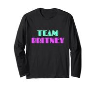 Cheer for Britney, Show Support Be On Team Britney 90s Style Manga Larga