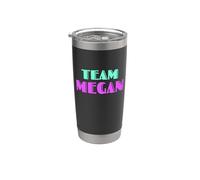 Cheer for Megan, Show Support Be On Team Megan | 90s Style Vaso térmico de acero inoxidable de doble pared
