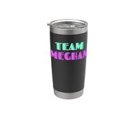 Cheer for Meghan, Show Support Be On Team Meghan | 90s Style Vaso térmico de acero inoxidable de doble pared