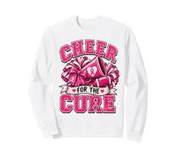 Cheer For The Cure Football Pink Ribbon Cancer Awareness Sudadera