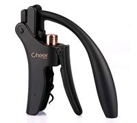 CHEER MODA Palancas de destornillador, sacacorchos vertical compacto profesional, elegante abridor de botellas de vino Shaduf, removedor manual de corcho de vino con cortador de papel de aluminio