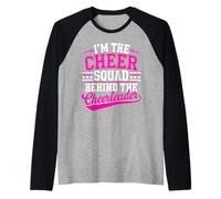Cheer Mom Cheerleader Cheer Squad Cheer Leading Camiseta Manga Raglan