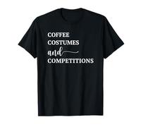 Cheer Mom Cheerleading Coffee Costumes Competitions Funny Camiseta