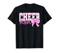 Cheer Mom Floral Toile Rosa Acuarela Coqueta Día de la Madre Camiseta