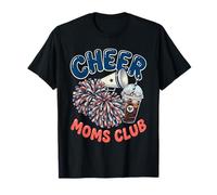 Cheer Moms Club Pom Poms Mujeres Cheer Squad Mom Camiseta
