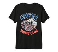 Cheer Moms Club Pom Poms Mujeres Cheer Squad Mom Camiseta Premium