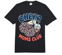 Cheer Moms Club Pom Poms Mujeres Cheer Squad Mom Comfort Colors Adult Heavyweight T-Shirt