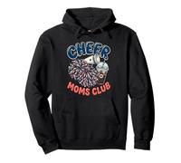 Cheer Moms Club Pom Poms Mujeres Cheer Squad Mom Sudadera con Capucha