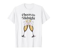 Cheer To Midnight - Copas de champán para Nochechevieja Camiseta