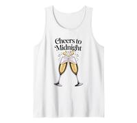 Cheer To Midnight - Copas de champán para Nochechevieja Camiseta sin Mangas
