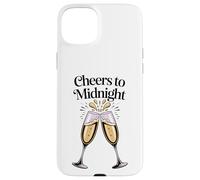 Cheer To Midnight - Copas de champán para Nochechevieja Carcasa para iPhone 15 Plus