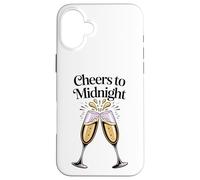 Cheer To Midnight - Copas de champán para Nochechevieja Carcasa para iPhone 16 Plus