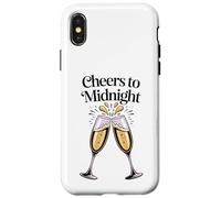 Cheer To Midnight - Copas de champán para Nochechevieja Carcasa para iPhone X/XS