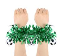 Cheer Wrist Braces - Colorful Football Theme Wristbands for Support Comfort | Soft Stretch Cheerleader Wrist Wraps for Girls Kids Teens Women for Soccer Games Dance Team Spirit Sports Events