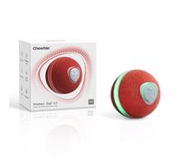 Cheerble Juguete Interactivo para Gatos - Wicked Ball M3 - Versión Mejorada, Bola Reboteadora Automática, 3 Modos, Luz LED Convertible, Recargable por USB-C, Regalo Ideal para Gatitos - Rojo