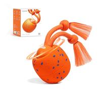 Cheerble Pelota interactiva para perros - Wicked Ball Rolly con cuerda y ladridos, juguete interactivo inteligente para perros con 3 modos de juego, E-TPU, USB-C recargable, adecuado para perros