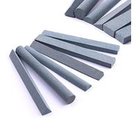 CHEERBRIGHT 6 piezas 180# piedra de afilar piedra de aceite de carbono verde pulido piedra de afilar, variedad de formas