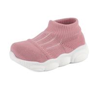 Cheerful Mario 1-4 Año Zapatos Primeros Pasos Bebe Niño Niña Zapatillas Transpirable y Antideslizante Rosa-B 21/22 EU