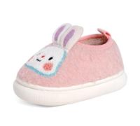Cheerful Mario 1-5 Año Niño Niña Zapatillas de Estar por Casa Pantuflas Bebe Invierno Zapatos Cálido Lindo y Ligero Conejo Rosa 22 EU