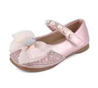 Cheerful Mario 1-5 Año Zapatos Bailarina para Niña Zapatos Merceditas Planos para Bebe Niña Imitación de Perlas Rosa 20 EU