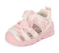 Cheerful Mario Bebé Zapatos Primeros Pasos Sandalias Deportivas para Niños Niñas Pequeños Calzado Respetuoso Verano Respirable Antideslizante Flexibles Rosa-B 20.5 EU