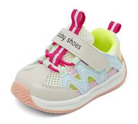 Cheerful Mario Bebé Zapatos Primeros Pasos Sandalias Deportivas para Niños Niñas Pequeños Calzado Respetuoso Verano Respirable Antideslizante Flexibles Rosa 25.5 EU