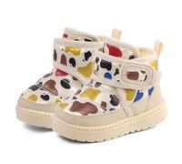 Cheerful Mario Botas Bebé Niñas Niños Pequeños Botitas Invierno Zapatos Primeros pasos Forro Cálido de Peluche Antideslizante Beige 25 EU