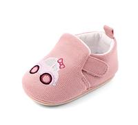 Cheerful Mario Primeros Pasos Zapatos para Bebé Niñas Niños Zapatillas de Estar por casa Suela Blanda Respirable Pantuflas Infantiles Rosa Caramelo 3-6 Meses