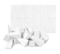 Cheerhom 48 Piezas Esponjas de Maquillaje, Esponja de Base para Borlas de Maquillaje y Belleza, Triangulares Esponjas para Maquillaje, Blanco