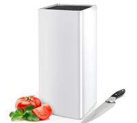 Cheerhom Bloque para Cuchillos Cuadrado, Soporte Cuchillos Cocina sin Cuchillo, Porta Cuchillos con Láminas Flexibles, Universal Portacuchillos de Cocina para 5-8 Cuchillos, 22 x 9.5 x 9.5 cm