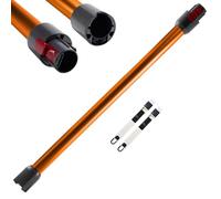 Tubo de Extensión Compatible con Dyson V7 V8 V10 V11 V15, Tubo Telescópico Rígido para Dyson V11, Tubo de Succión para Dyson V11, Extensión de Varilla de Dyson con Dos 2 en 1 Cepillos, Naranja