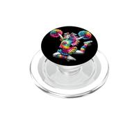 Cheerleader Pom Poms Colorful Outfit Rainbow Tie Dye PopSockets PopGrip para MagSafe