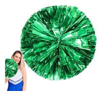 Cheerleader Pom Poms - Large Cheerleader Poms For Kids | 30cm/11.8inch Portable Dance Game Team Spirit Cheer With Finger Friendly Rings For Kids Adults Teens Childrens Women