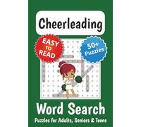 Cheerleader Word Search Puzzle Book: Word Searches with Easy to Read Print about Cheerleading | 6x9 inches, 110 pages | 50+ Puzzles