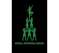 Cheerleading Journal for Bases - Green Sparkle Edition: A motivational lined notebook filled with empowering quotes designed for the powerful athlete who lifts the whole team.