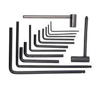 Cheerock Juego de 13 llaves Allen para guitarra, 4 mm y 5 mm, llaves Allen de extremo de bola alargadas, 7 mm y 8 mm, herramientas de configuración de guitarra para ajuste de tuerca de puente de