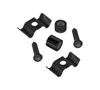 Cheerock Retenedor de árbol de cuerda de rodillo de guitarra eléctrica con tornillos de montaje para Fender Strat Stratocaster Tele Telecaster piezas de repuesto para guitarra eléctrica (negro A)