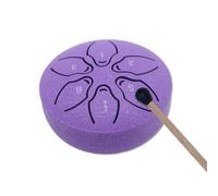 Cheerock Tambor de lengua de acero, tambor de lluvia de 3 pulgadas y 6 notas de chakras para meditación, yoga, zen, mini tambor de mano con bolsa de viaje, mazos de goma, libro de música, regalo de