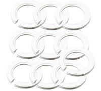 Cheeroyal 10 anillos convertidores de plástico para pantalla de lámpara, anillo reductor de pantalla E27 a E14 para instalar pantallas de lámpara de rosca Edison a portalámparas de casquillo de