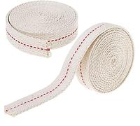 Cheeroyal 2 cm de Ancho Mecha 2 Rollo 1 m de Mecha de algodón Plana Reemplazo de lámpara de Aceite Quemador de Aceite de Aguja Quemador de Aceite de parafina Pin de lámpara de Queroseno (2pcs)