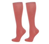 Cheeroyal 2 pares de calcetines de compresión para mujeres y hombres, el mejor apoyo para enfermeras, correr, atletismo, viajes, rosso, S-L