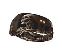 Cheers from the Skeleton World - Diadema de entrenamiento que absorbe la humedad, bandas para el sudor para correr, ciclismo, fútbol, yoga, diadema para mujeres y hombres