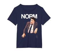 Cheers Norm Camiseta, Mujer Tallas Grandes, Azul Marino, 1XL Grande