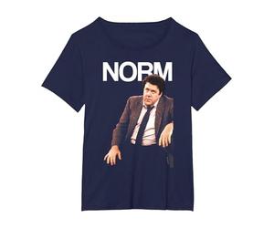 Cheers Norm Camiseta, Mujer Tallas Grandes, Azul Marino, 1XL Grande