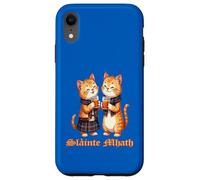Cheers Raise A Wee Dram Cats Celebrando la Herencia Escocesa Carcasa para iPhone XR