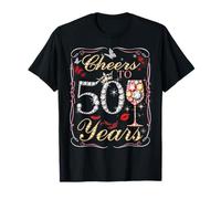 Cheers to 50 Fabulous Since 1976 50th Birthday Women Girls Camiseta